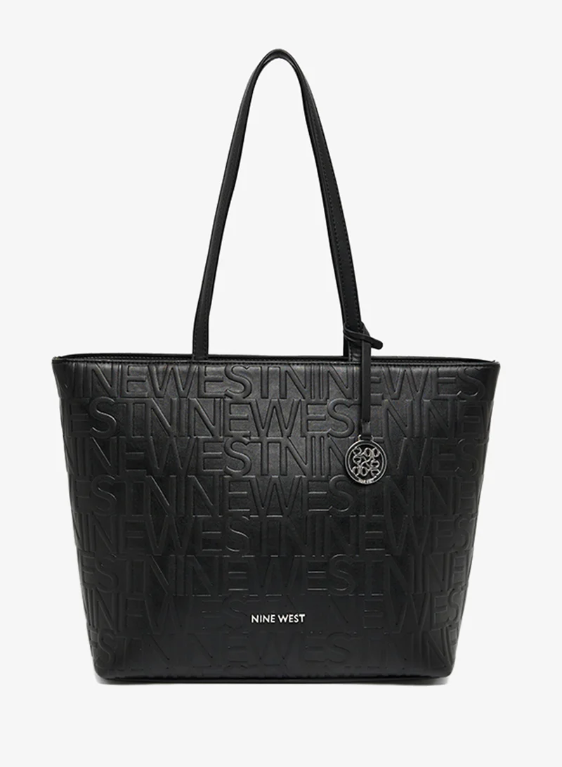 NINE WEST Top Handle Logo Detail Tote